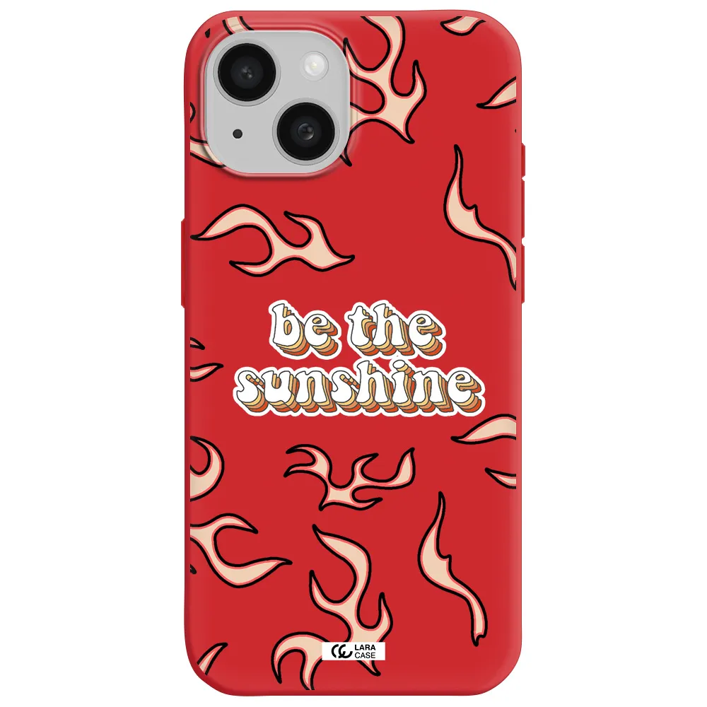 Be The Sunshine Apple Iphone 15 Silicone Imperial Red Case