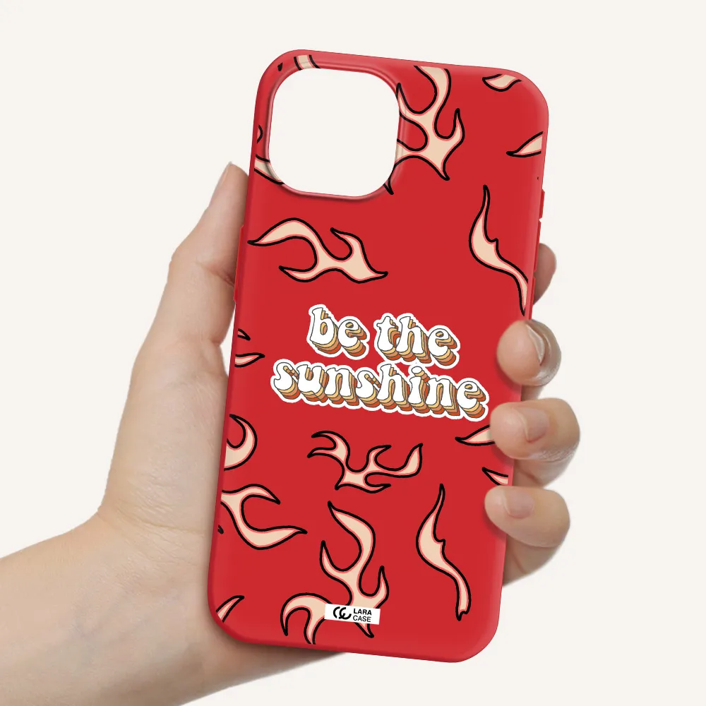 Be The Sunshine Apple Iphone 15 Silicone Imperial Red Case