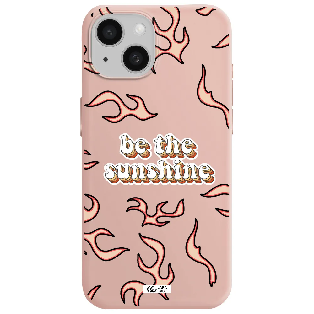 Be The Sunshine Apple Iphone 15 Silicone Pastel Pink Case