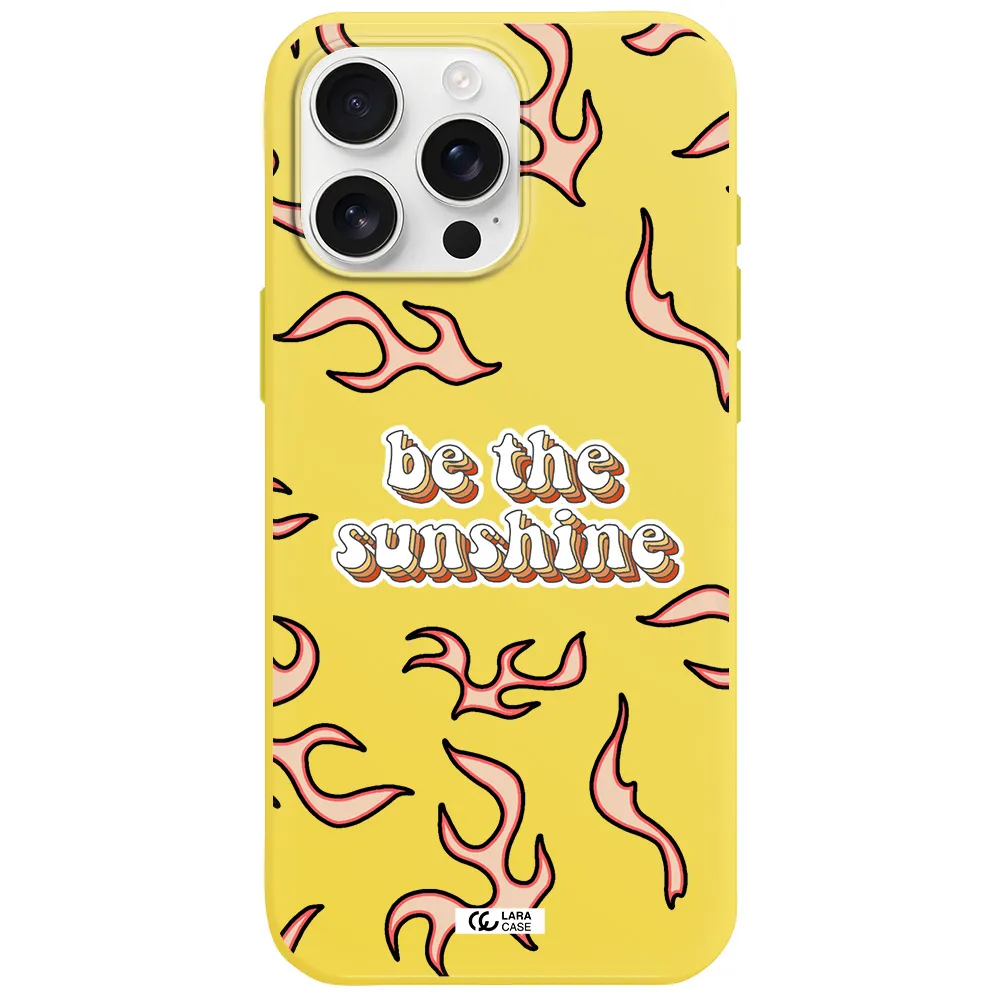 Be The Sunshine Apple Iphone 16 Pro Max Silicone Canary Yellow Case