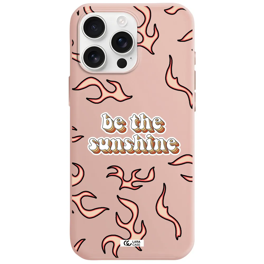 Be The Sunshine Apple Iphone 16 Pro Max Silicone Pastel Pink Case