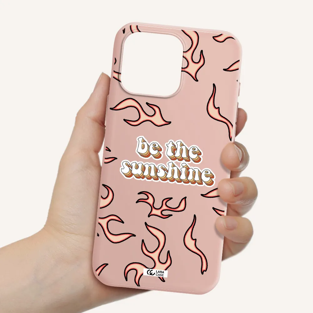 Be The Sunshine Apple Iphone 16 Pro Max Silicone Pastel Pink Case