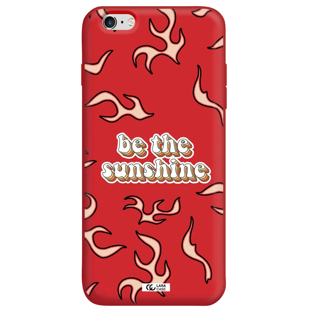 Be The Sunshine Apple iPhone 6 plus Silicone Imperial Red Case