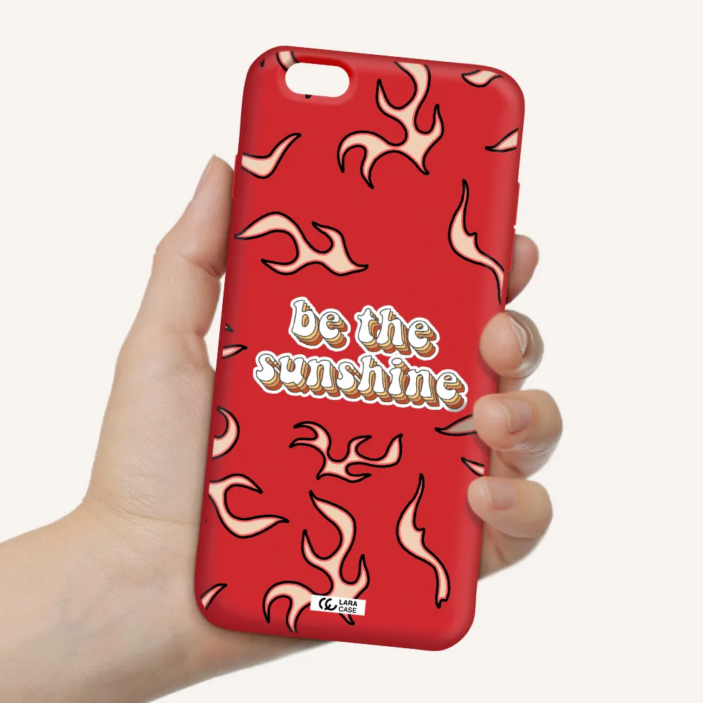 Be The Sunshine Apple iPhone 6 plus Silicone Imperial Red Case