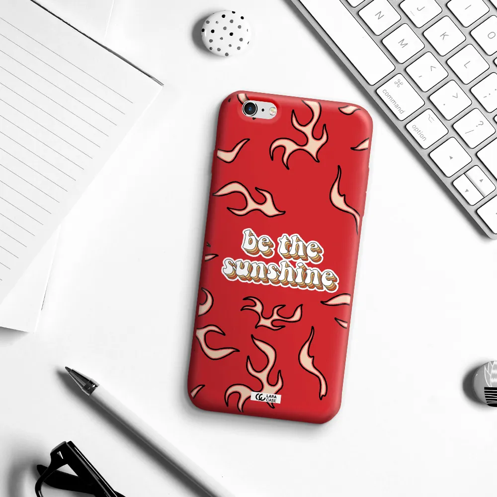 Be The Sunshine Apple iPhone 6 plus Silicone Imperial Red Case