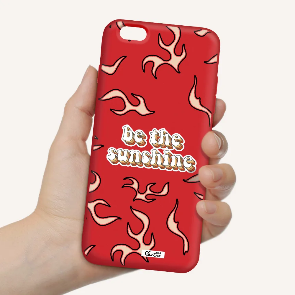 Be The Sunshine Apple iPhone 6 s plus Silicone Imperial Red Case