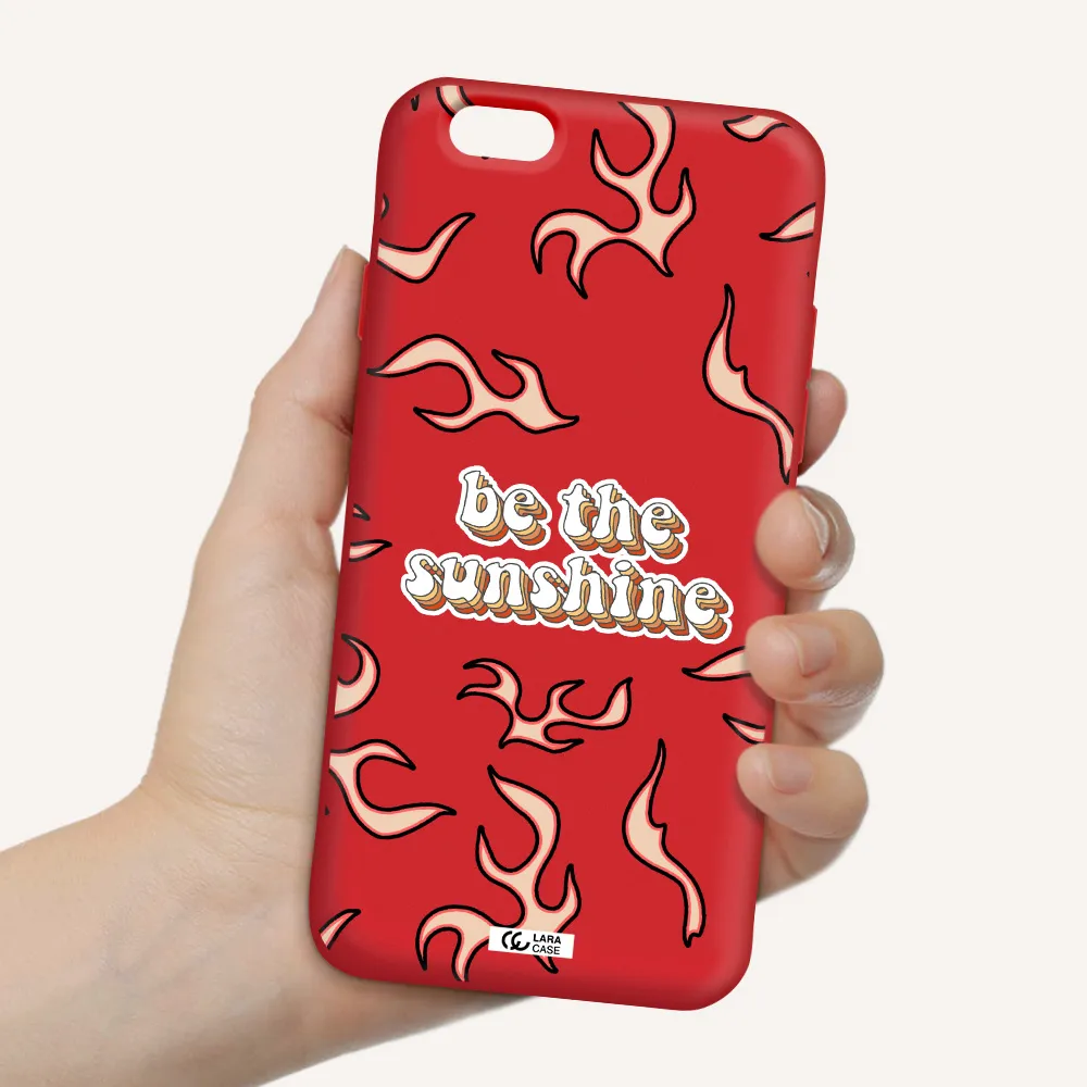 Be The Sunshine Apple iPhone 6 Silicone Imperial Red Case