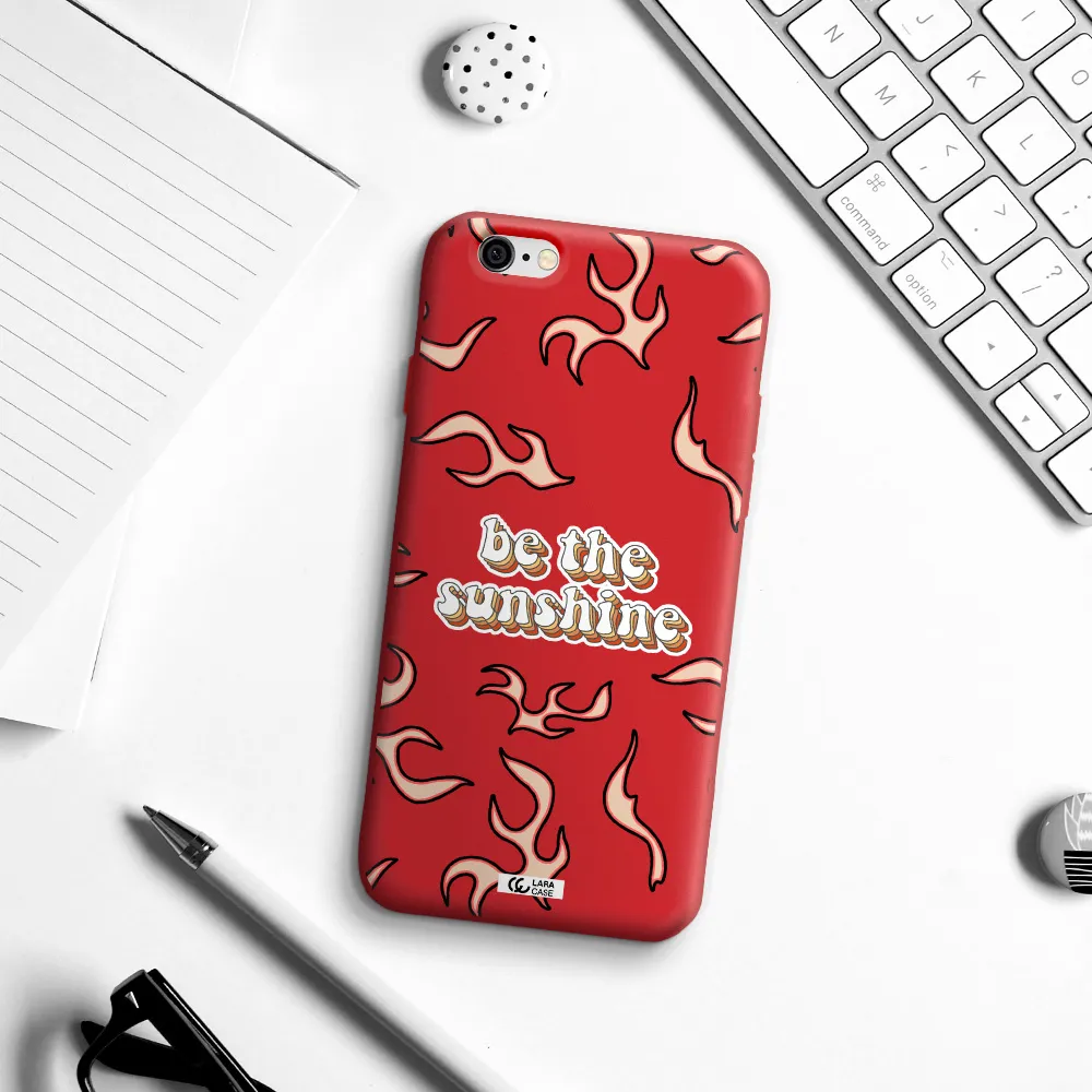 Be The Sunshine Apple iPhone 6 Silicone Imperial Red Case