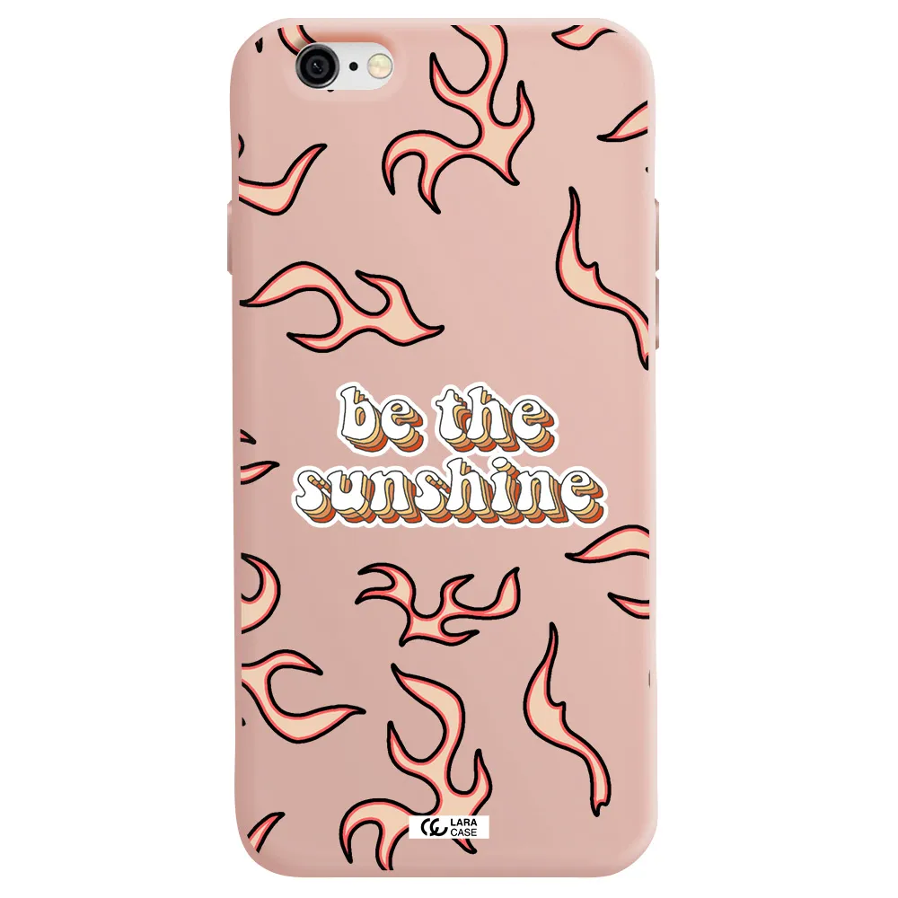 Be The Sunshine Apple iPhone 6 Silicone pastel pink Case