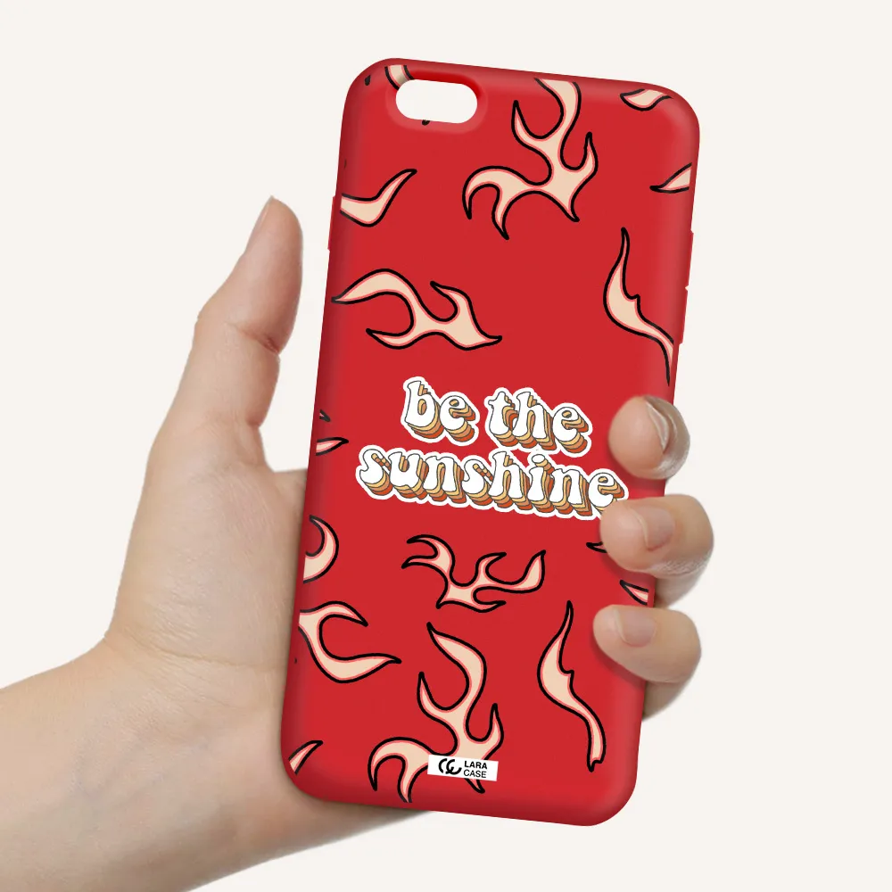 Be The Sunshine Apple iPhone 6S Silicone Imperial Red Case