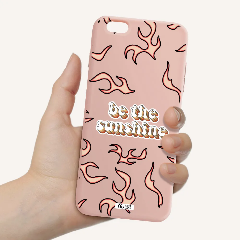 Be The Sunshine Apple iPhone 6S Silicone pastel pink Case