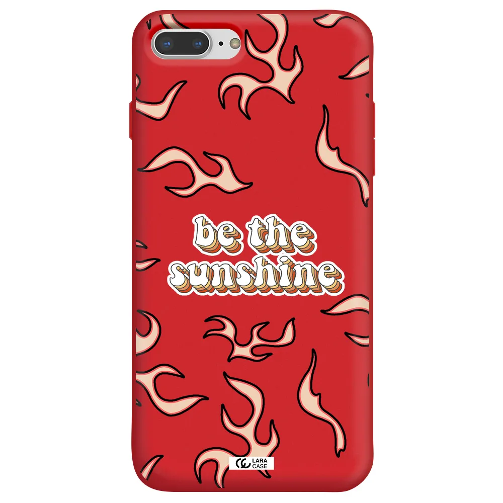 Be The Sunshine Apple iPhone 7 plus Silicone Imperial Red Case