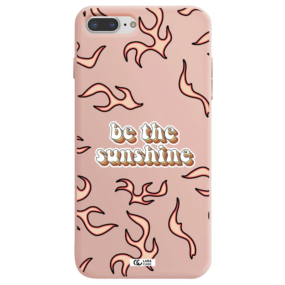 Be The Sunshine Apple iPhone 7 plus Silicone pastel pink Case
