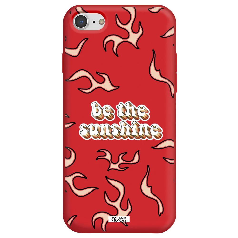 Be The Sunshine Apple iPhone 7 Silicone Imperial Red Case