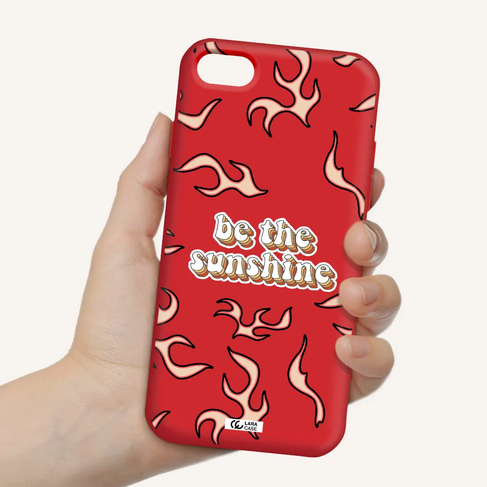 Be The Sunshine Apple iPhone 7 Silicone Imperial Red Case