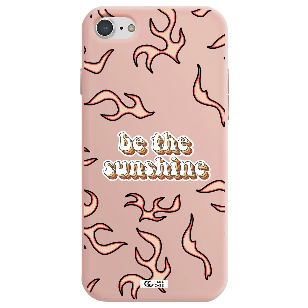 Be The Sunshine Apple iPhone 7 Silicone pastel pink Case