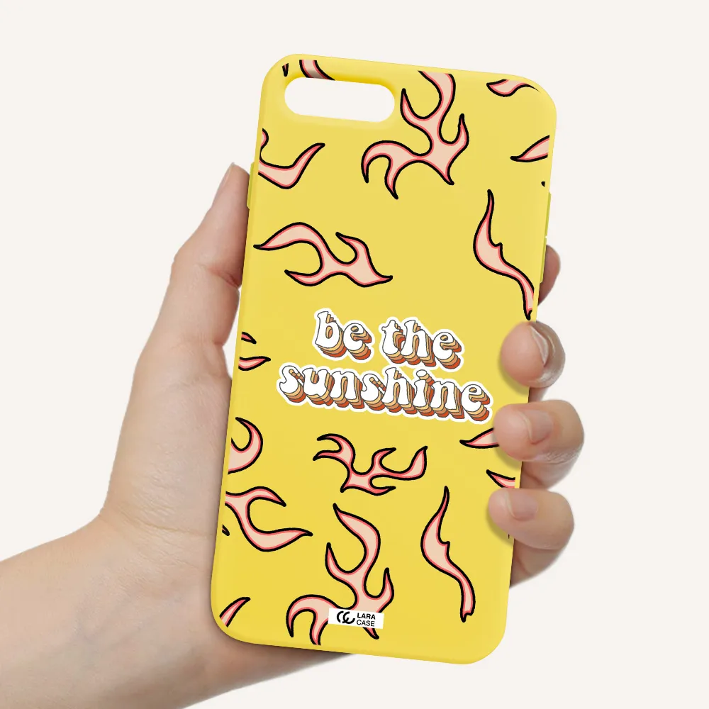 Be The Sunshine Apple iPhone 8 plus Silicone canary yellow Case