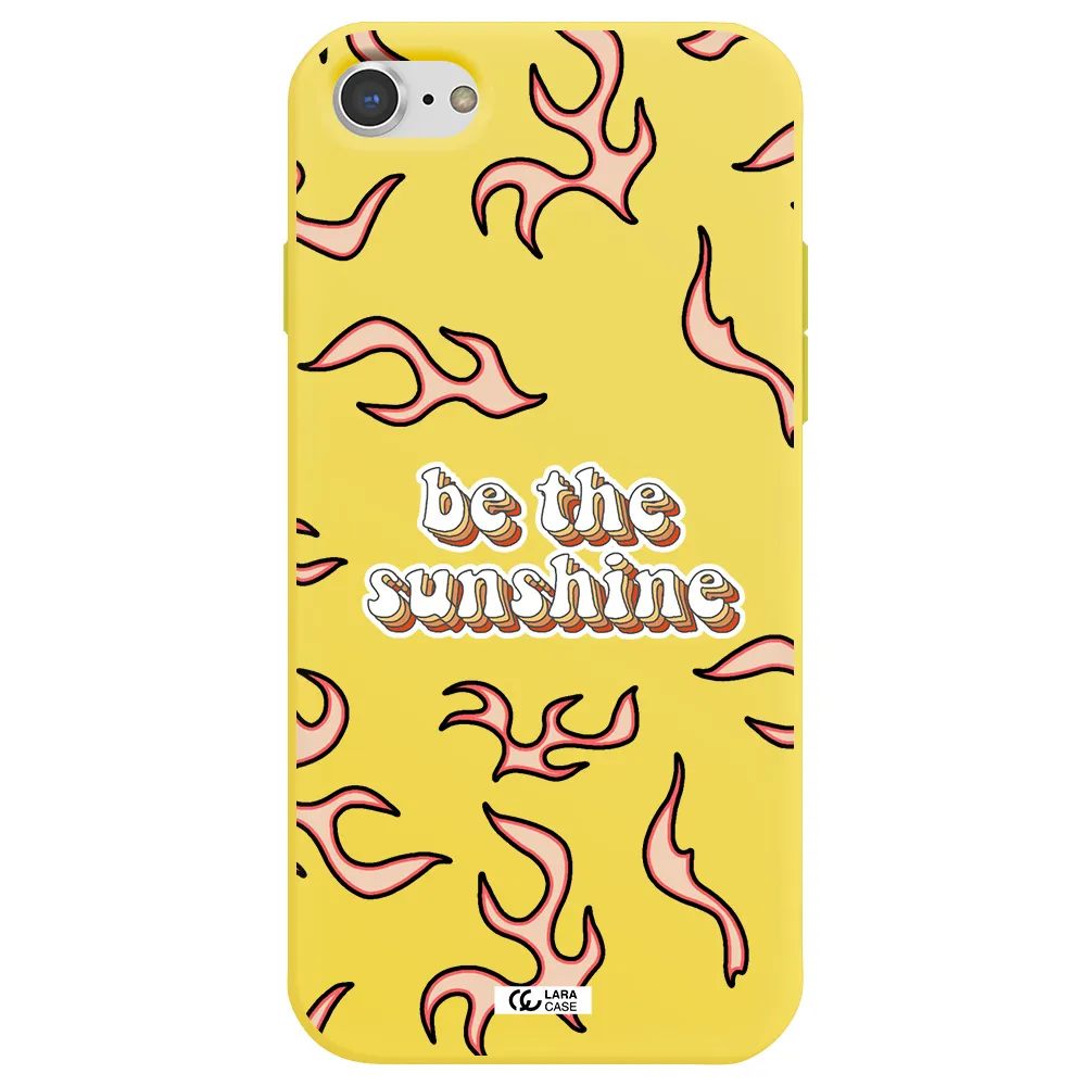 Be The Sunshine Apple iPhone 8 Silicone canary yellow Case