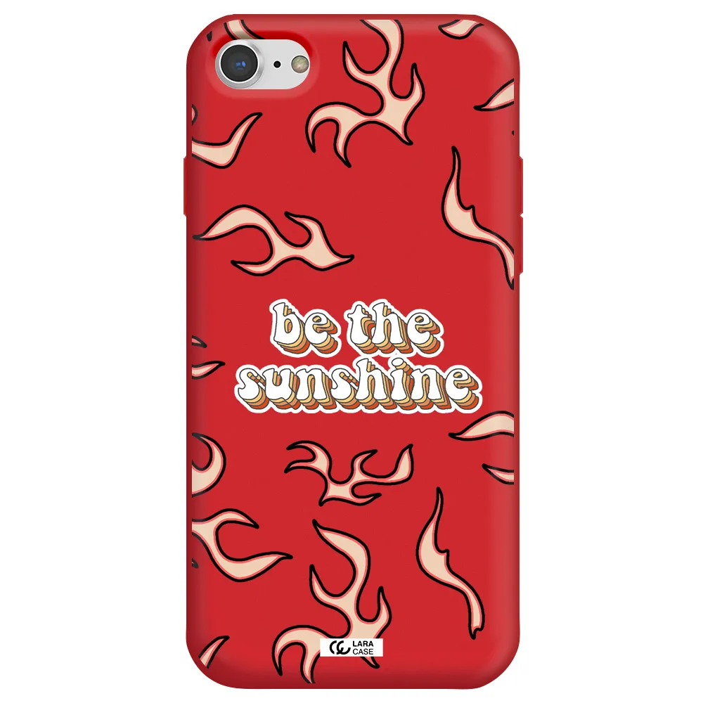 Be The Sunshine Apple iPhone 8 Silicone Imperial Red Case