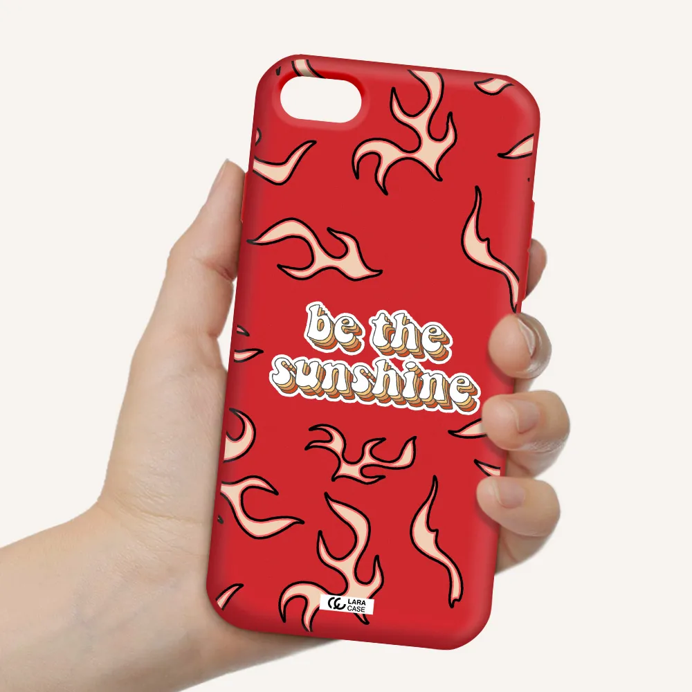 Be The Sunshine Apple iPhone 8 Silicone Imperial Red Case