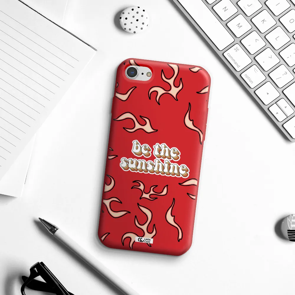 Be The Sunshine Apple iPhone 8 Silicone Imperial Red Case
