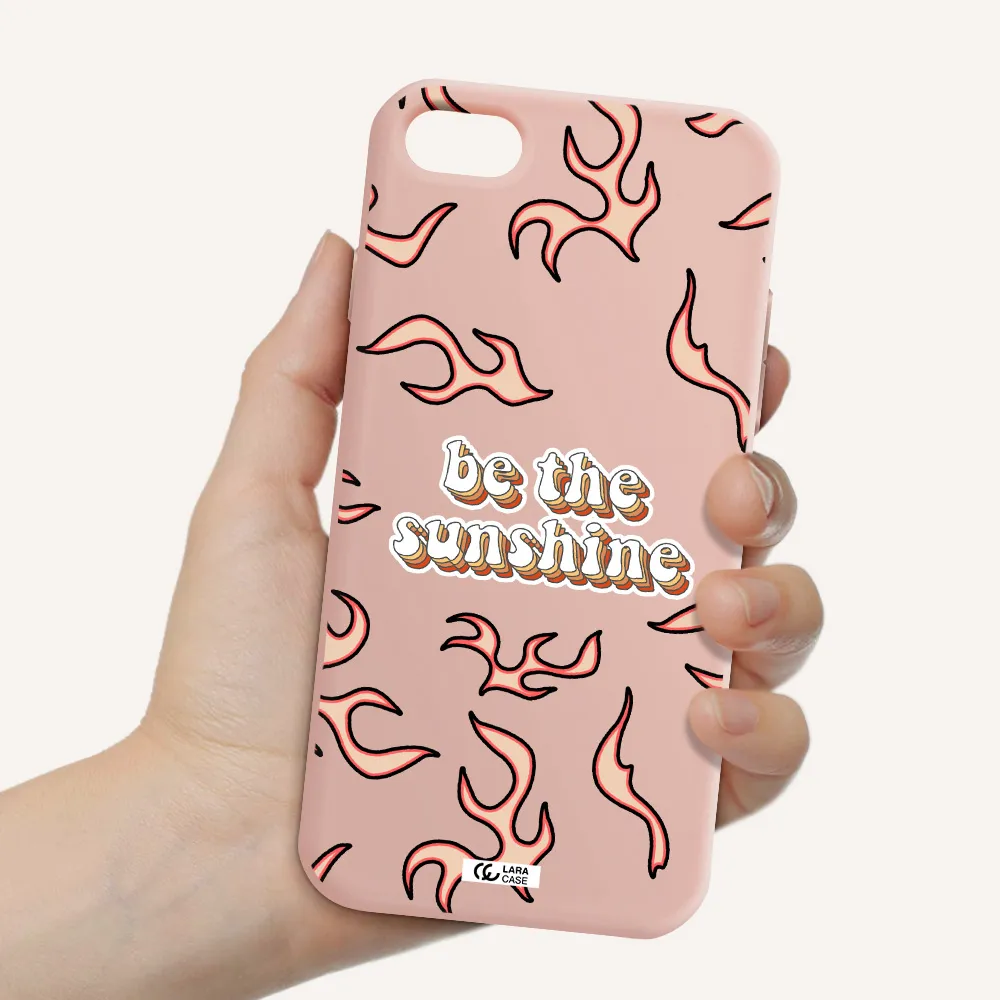 Be The Sunshine Apple iPhone 8 Silicone pastel pink Case