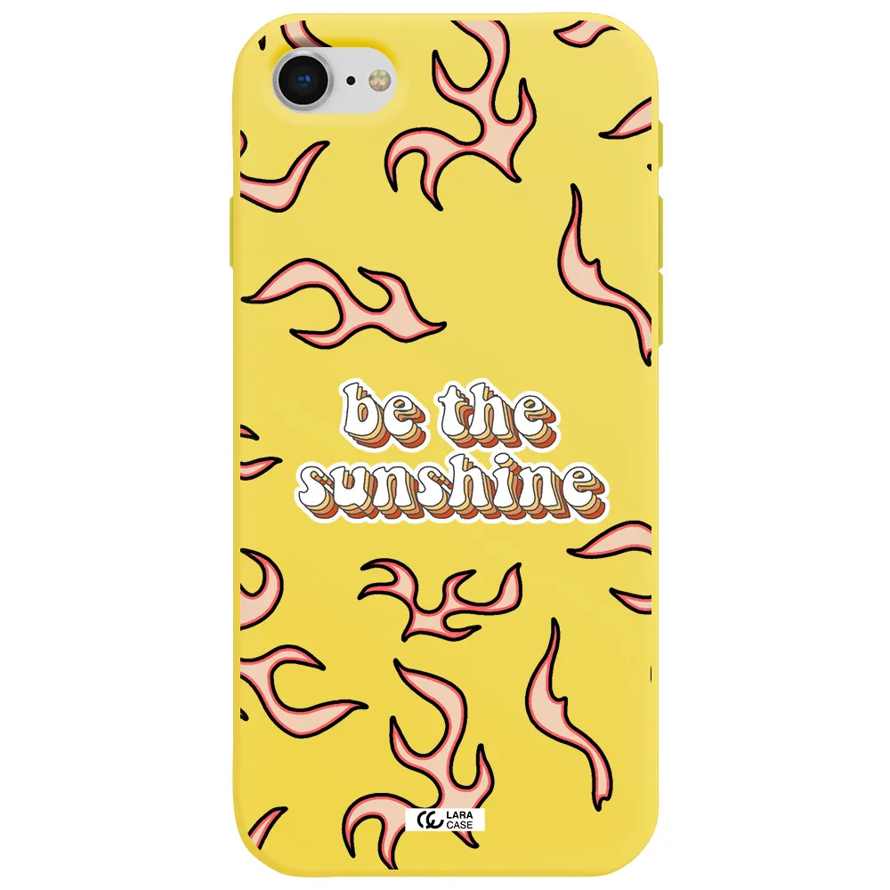 Be The Sunshine Apple iPhone se 2020 Silicone canary yellow Case