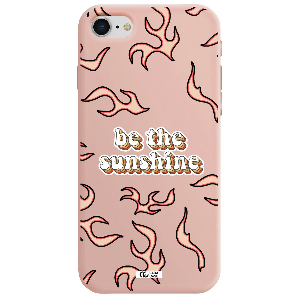 Be The Sunshine Apple iPhone se 2020 Silicone pastel pink Case