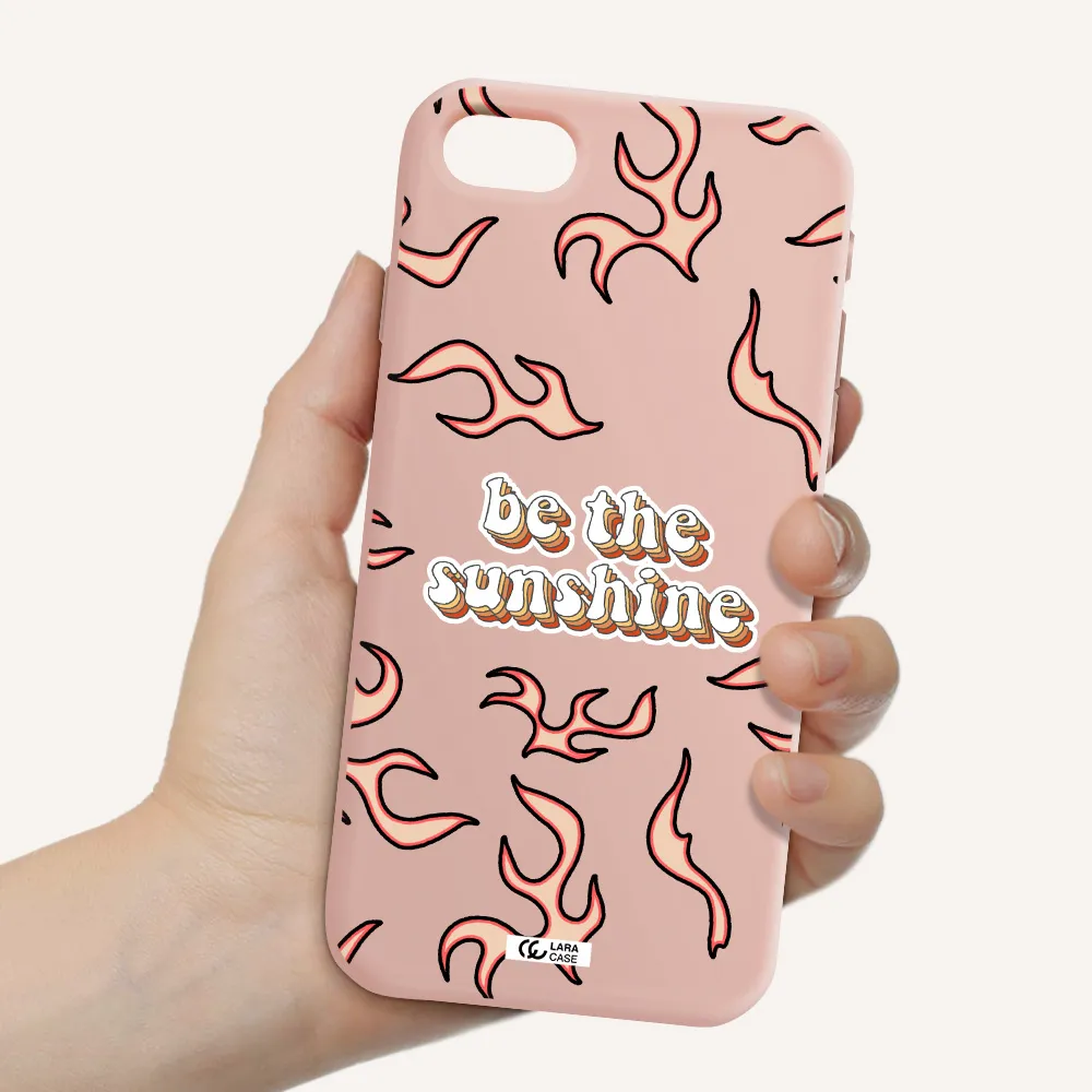 Be The Sunshine Apple iPhone se 2020 Silicone pastel pink Case
