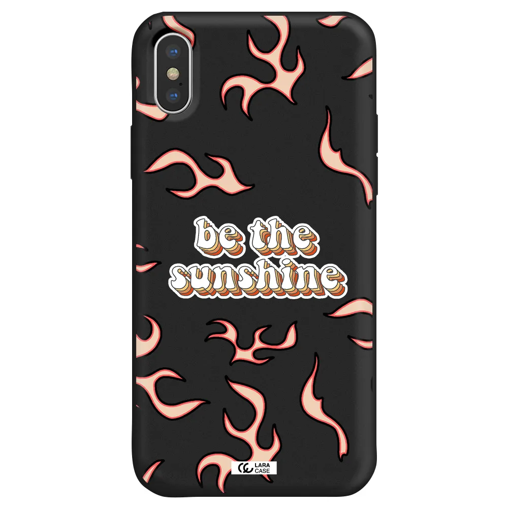 Be The Sunshine Apple iPhone X Silicone black Case