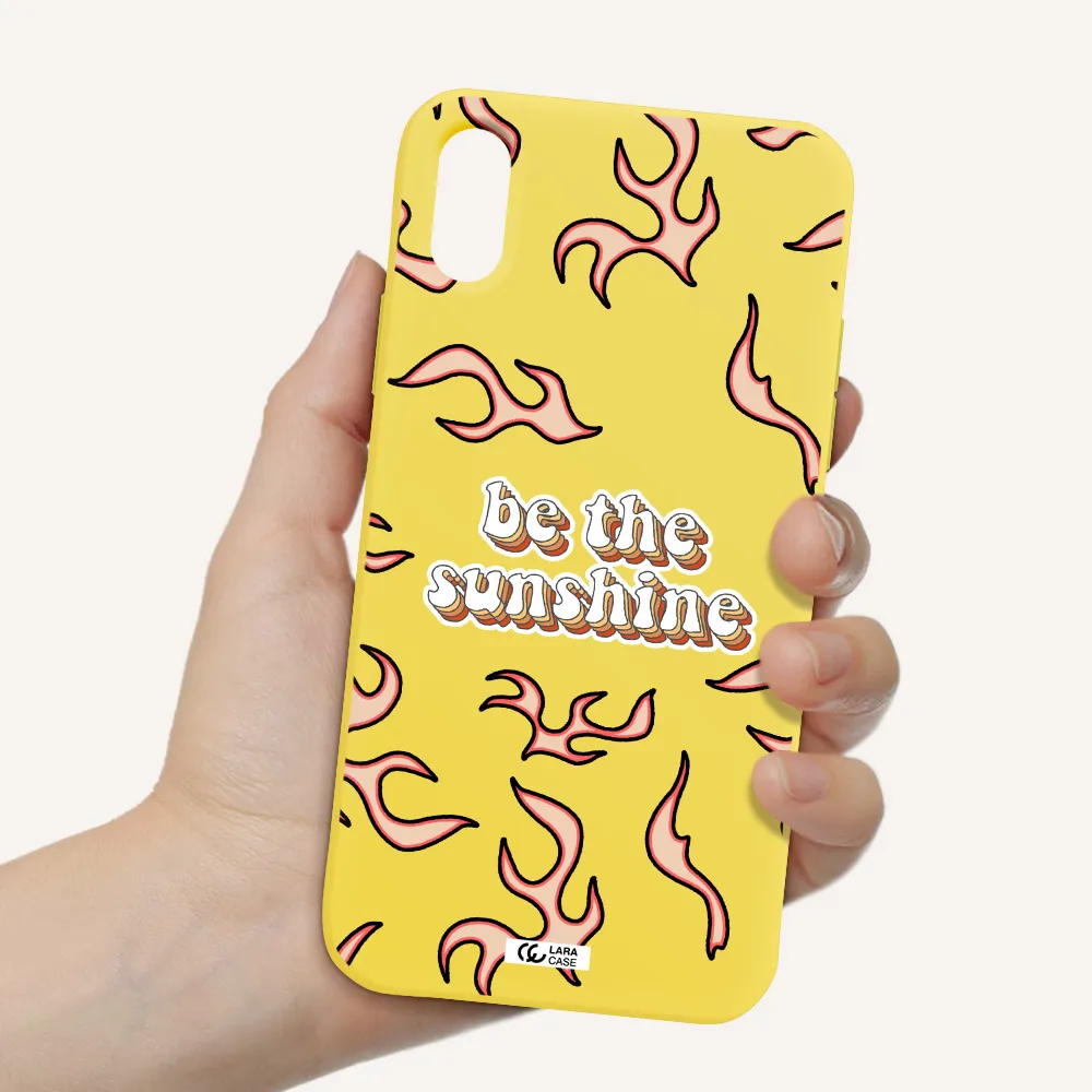 Be The Sunshine Apple iPhone X Silicone canary yellow Case