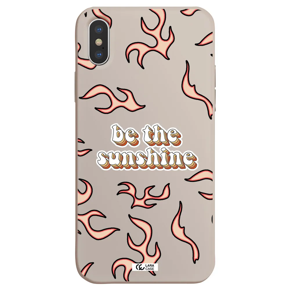 Be The Sunshine Apple iPhone X Silicone Stone Case