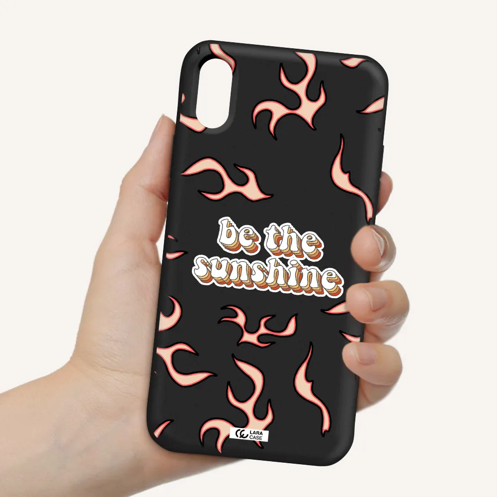 Be The Sunshine Apple iPhone XS Silicone black Case