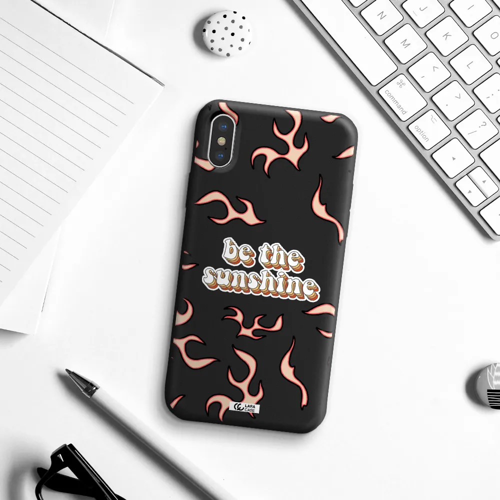 Be The Sunshine Apple iPhone XS Silicone black Case