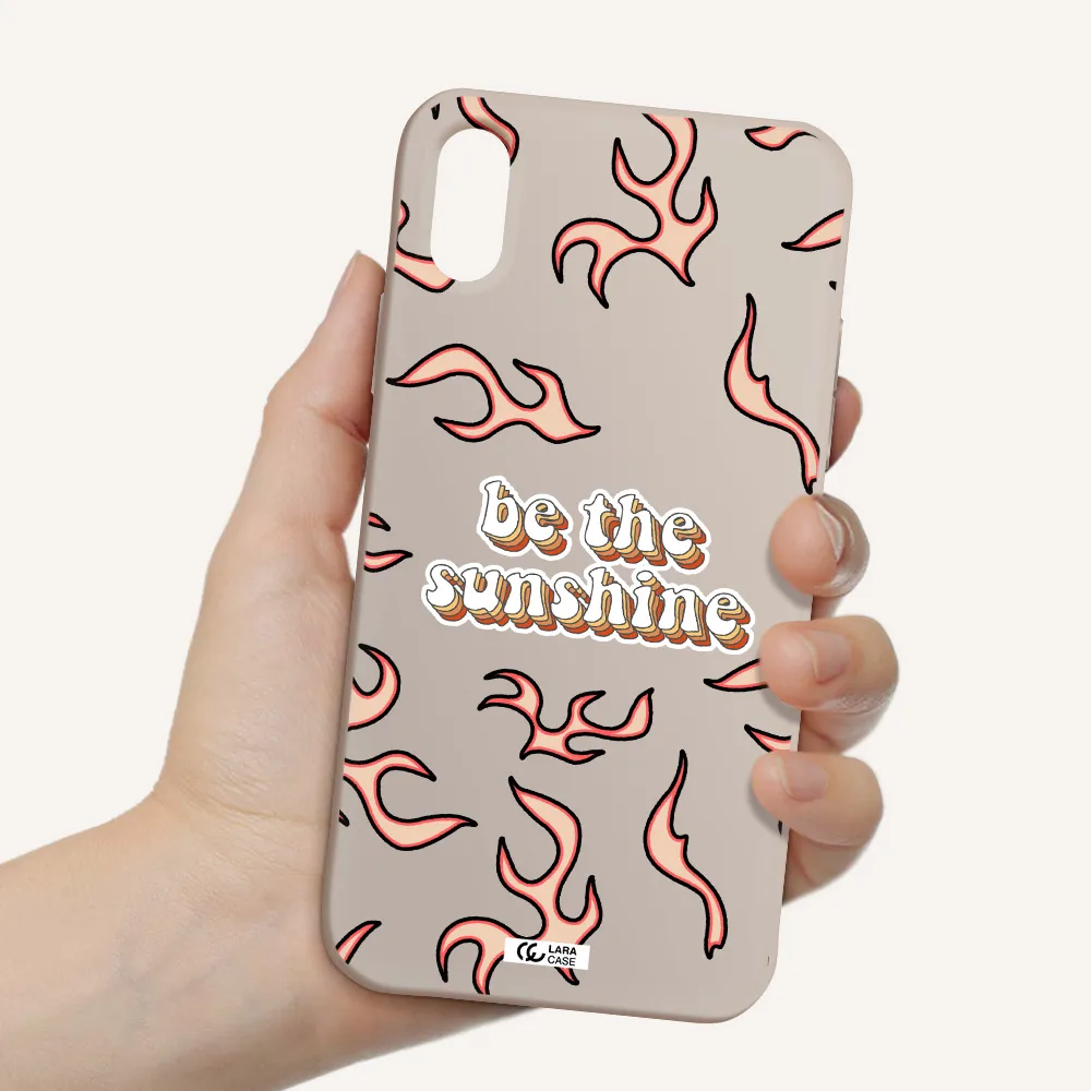 Be The Sunshine Apple iPhone XS Silicone Stone Case