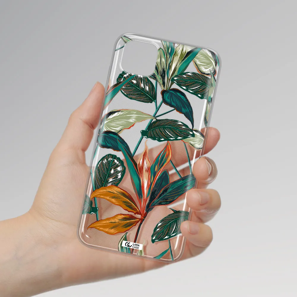 Colorful Tropical Leaves Huawei Honor 9S Clear TPU Case