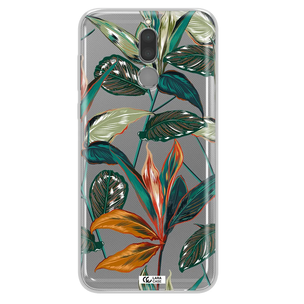 Colorful Tropical Leaves Huawei Mate 10 Lite Clear TPU Case