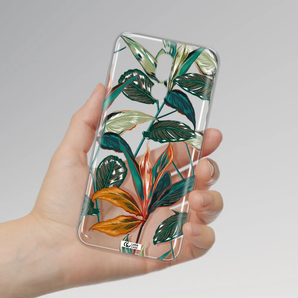 Colorful Tropical Leaves Huawei Mate 10 Lite Clear TPU Case