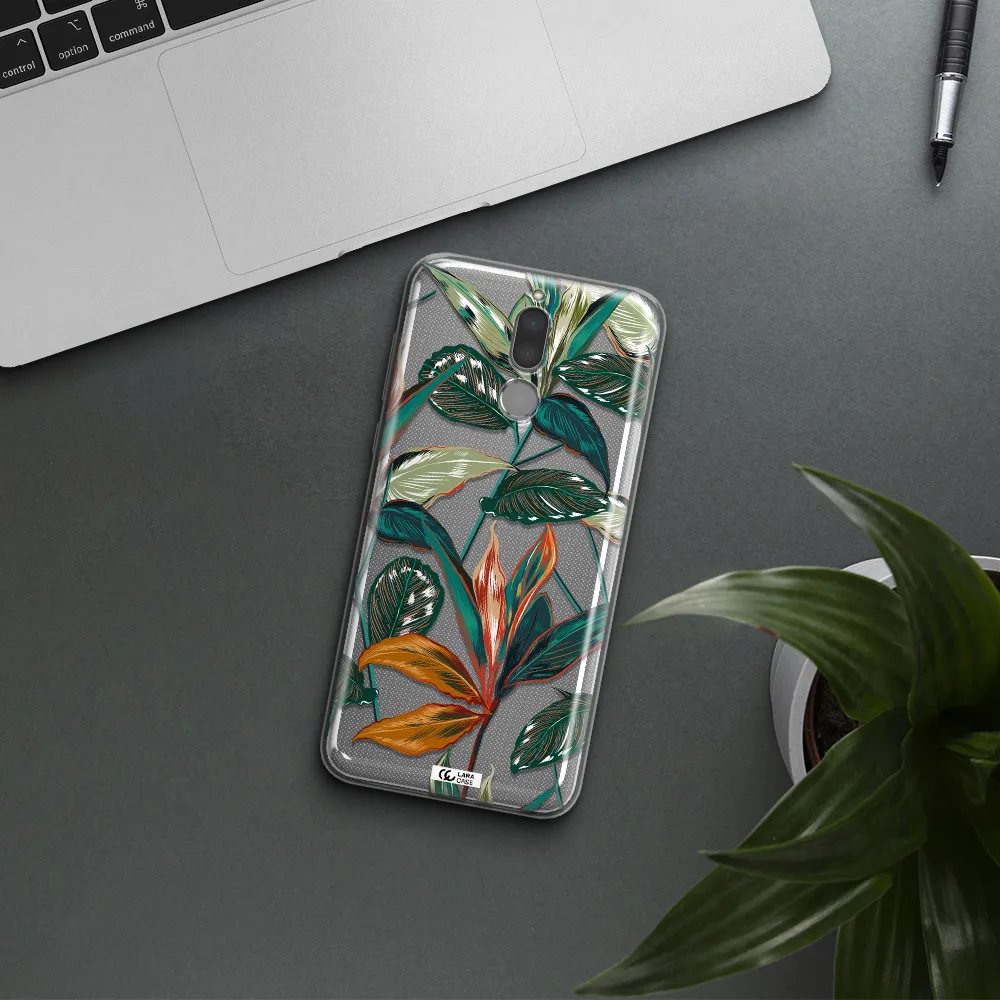 Colorful Tropical Leaves Huawei Mate 10 Lite Clear TPU Case