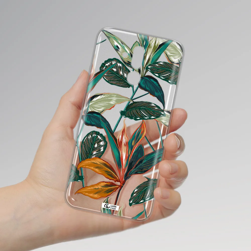 Colorful Tropical Leaves Huawei Mate 20 Lite Clear TPU Case