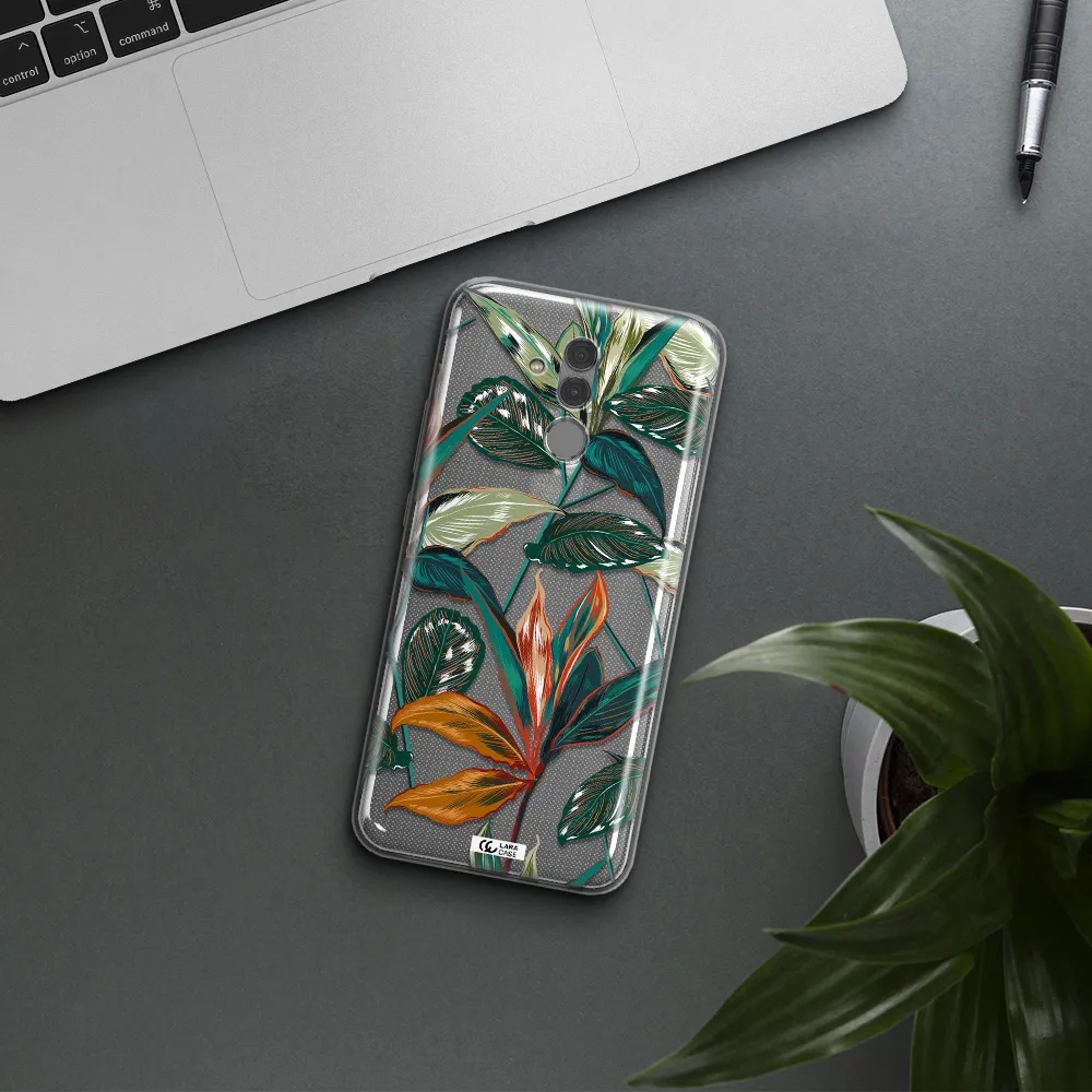 Colorful Tropical Leaves Huawei Mate 20 Lite Clear TPU Case