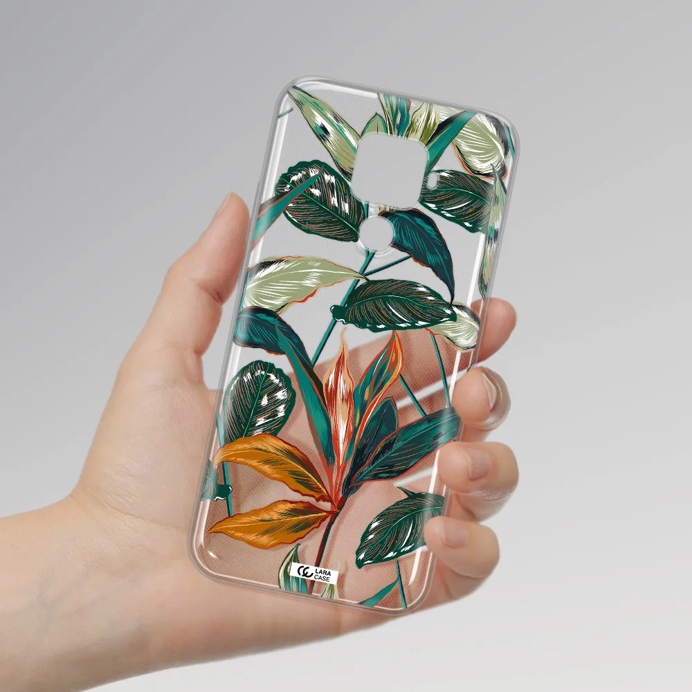 Colorful Tropical Leaves Huawei Mate 30 Lite Clear TPU Case