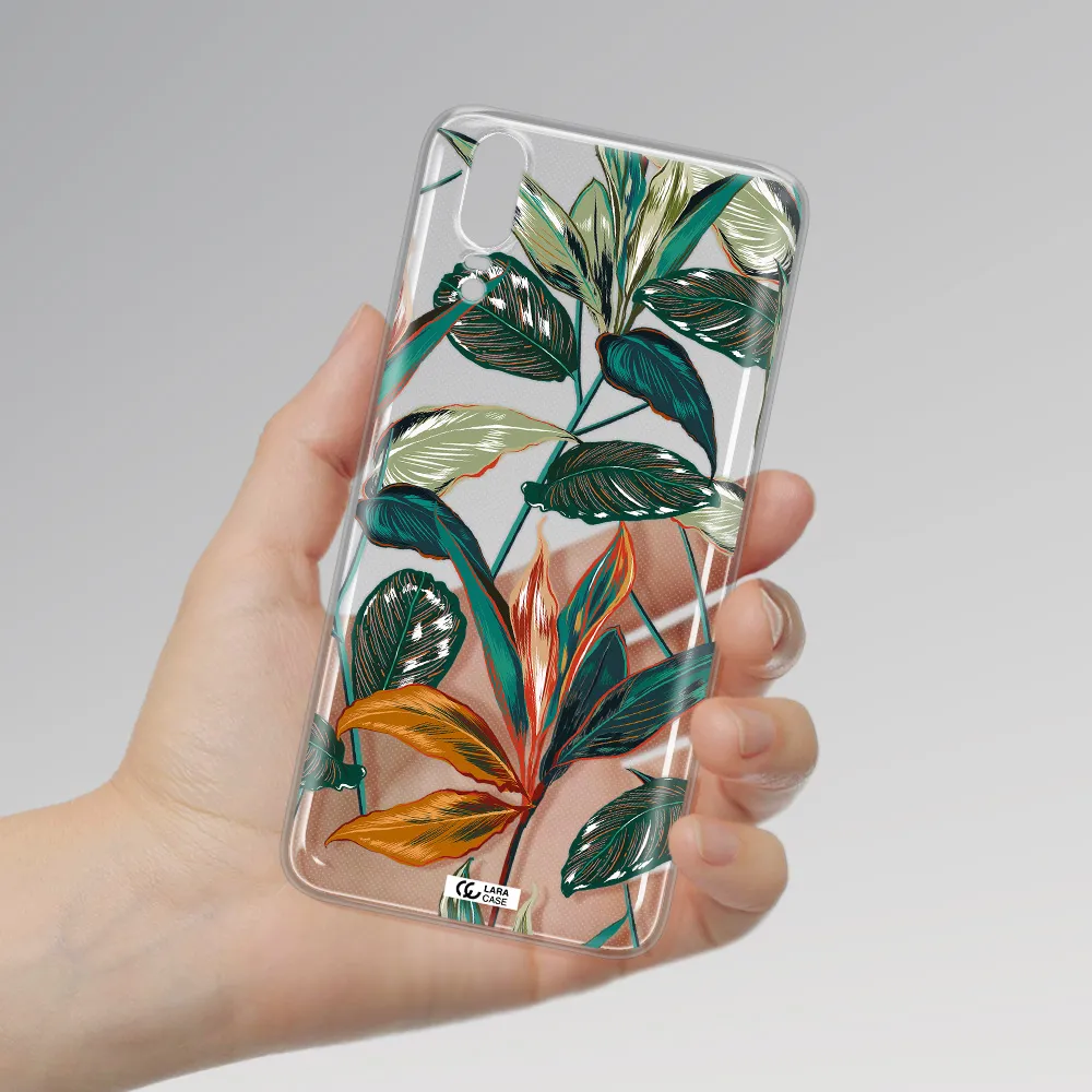 Colorful Tropical Leaves Huawei P20 Clear TPU Case