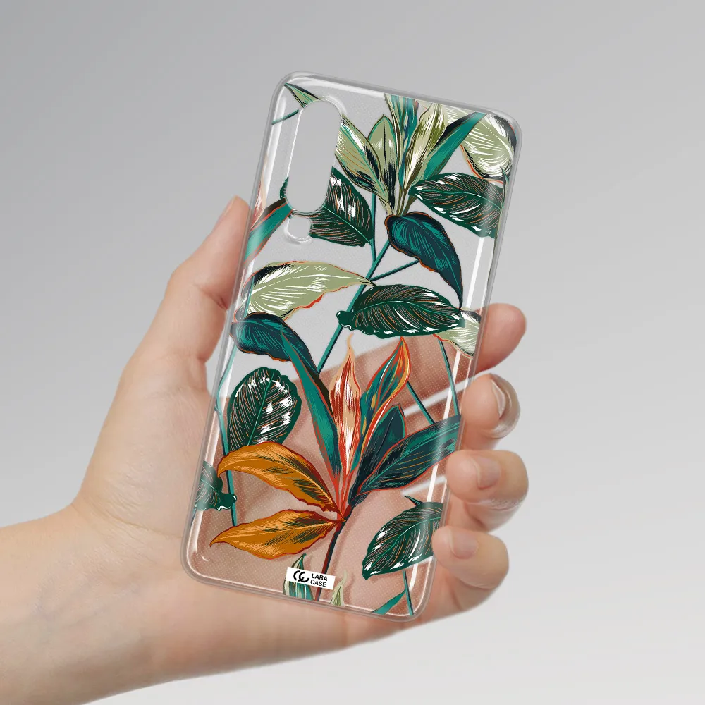 Colorful Tropical Leaves Huawei P30 Clear TPU Case
