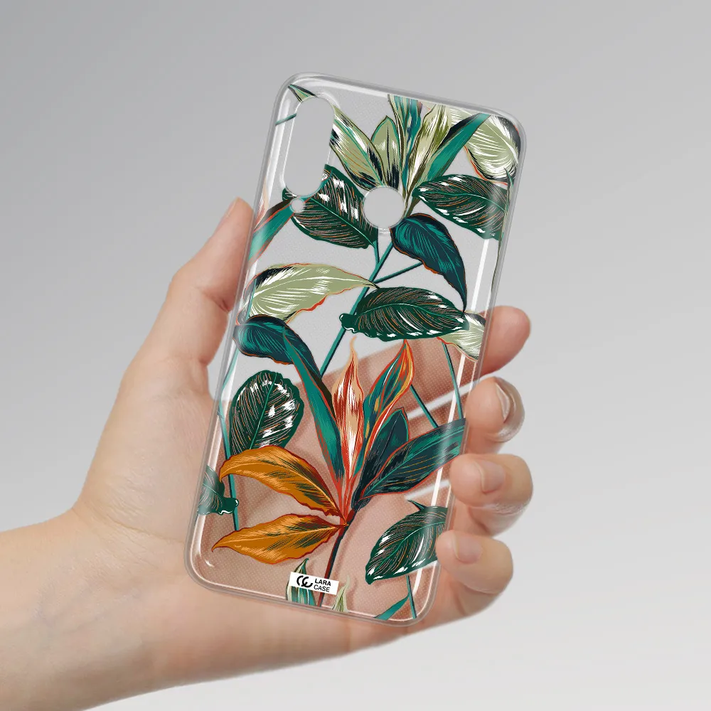 Colorful Tropical Leaves Huawei P30 Lite Clear TPU Case