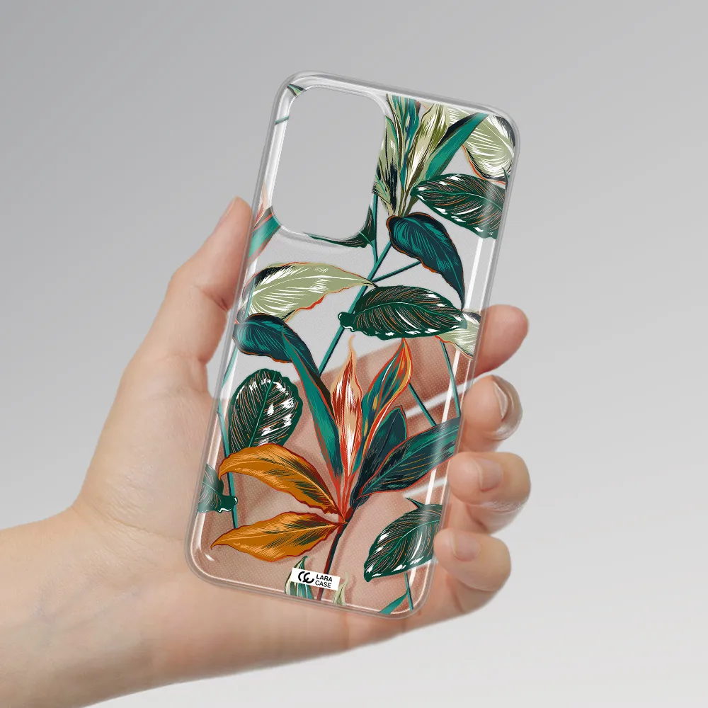 Colorful Tropical Leaves Samsung A23 Clear TPU Case