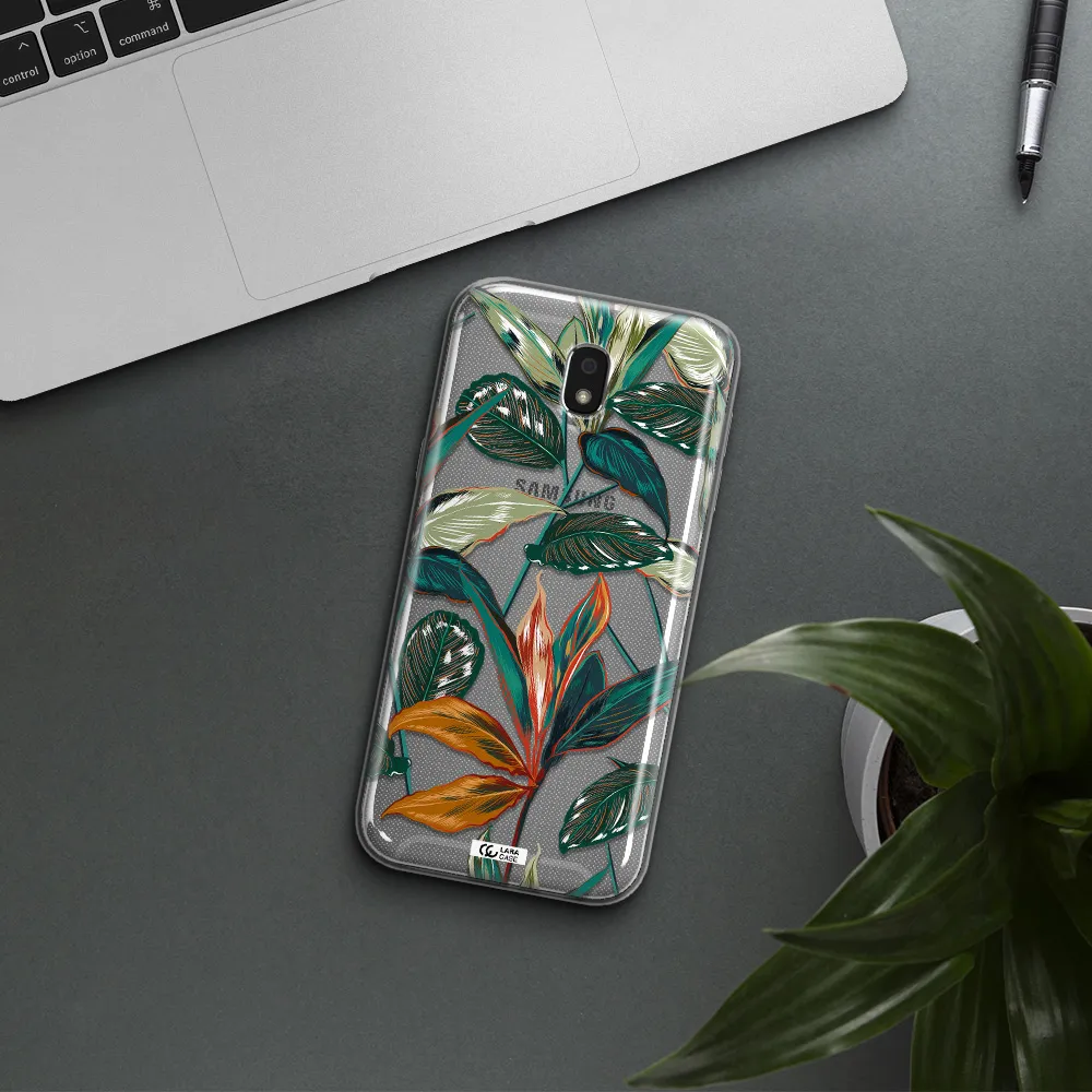 Colorful Tropical Leaves Samsung J5 2017 Clear TPU Case
