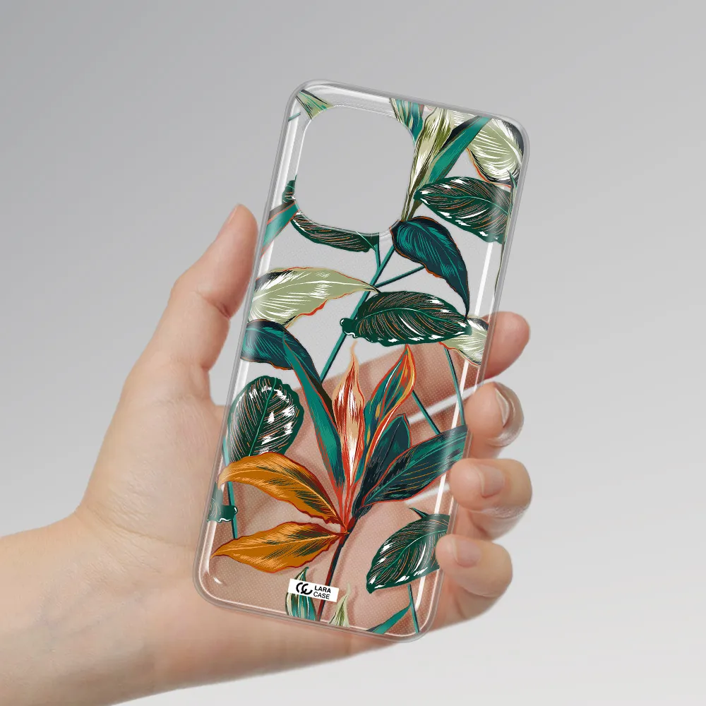 Colorful Tropical Leaves Xiaomi Mi 11 Clear TPU Case
