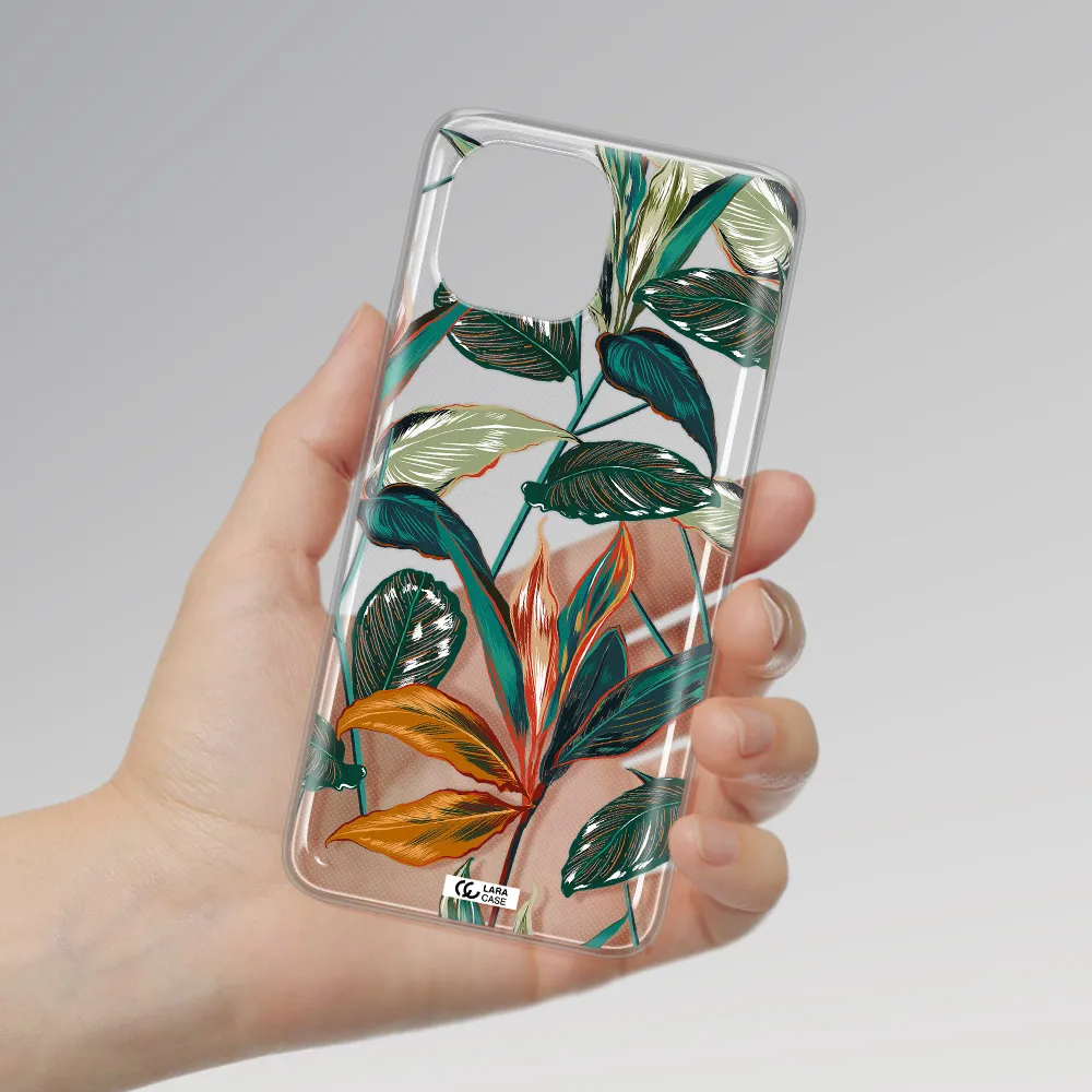 Colorful Tropical Leaves Xiaomi Mi 11 Lite Clear TPU Case