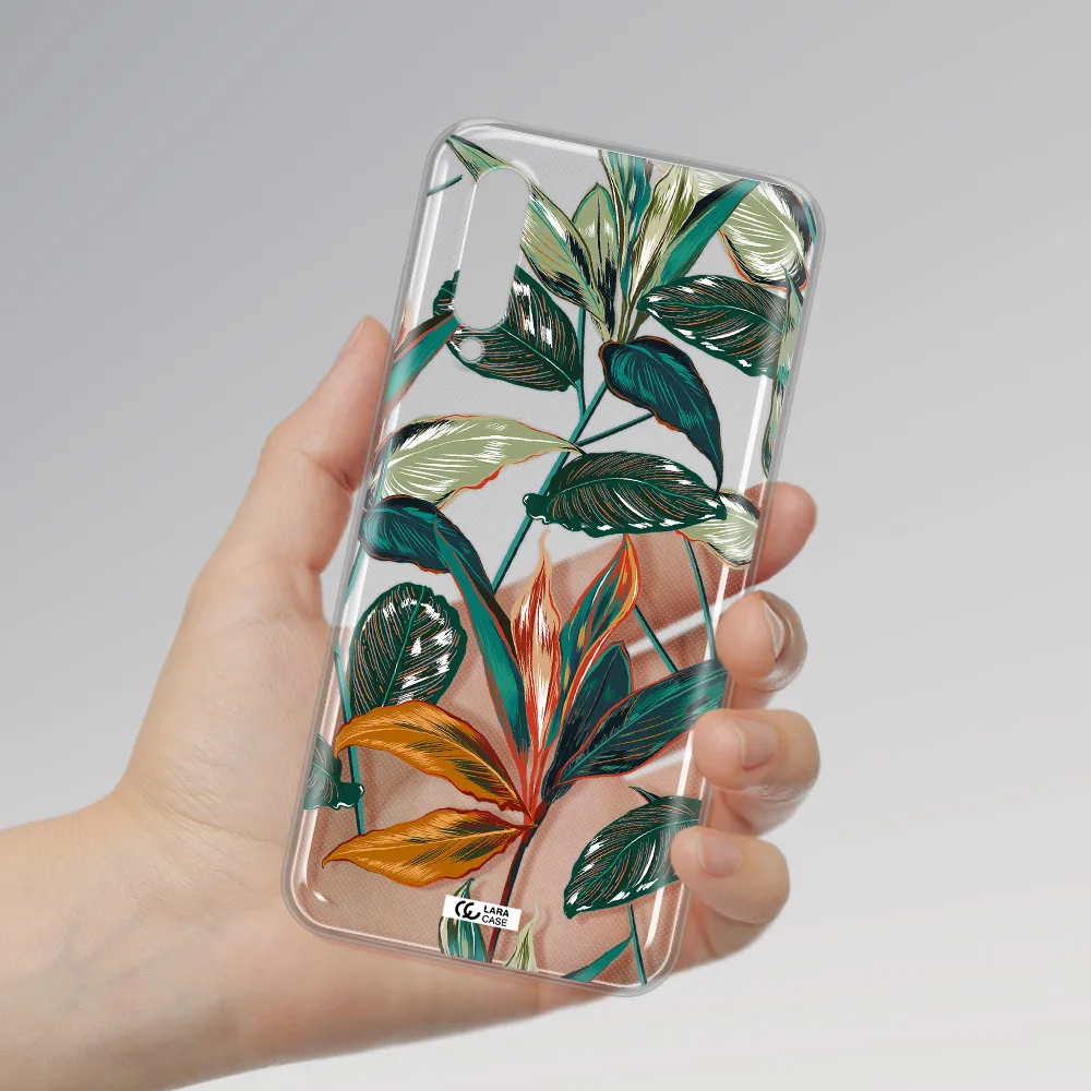 Colorful Tropical Leaves Xiaomi Mi 9 Lite Clear Tpu Case